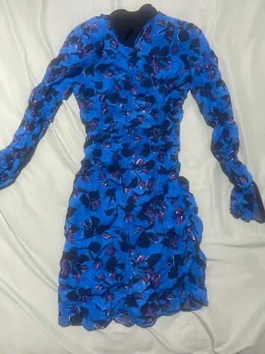 Vestido Zara azul floral Tamanho PP