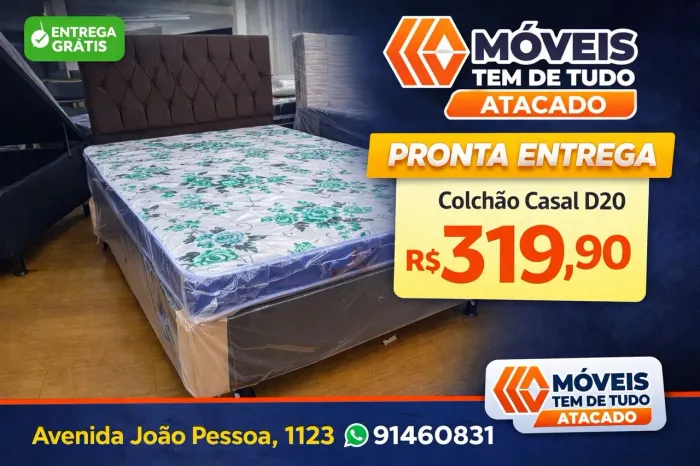 OFERTA IMPERDÍVEL! COLCHÃO D20 CASAL COM PREÇO DE ATACADO