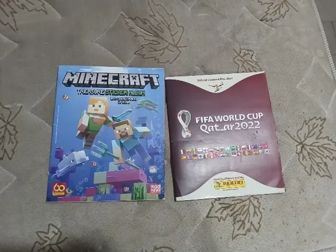 Álbum da Copa do mundo 2022 e Álbum do minecraft