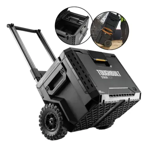Maleta De Transporte Rodas Stacktech Toughbuilt Tb-b1-b-70r Preta