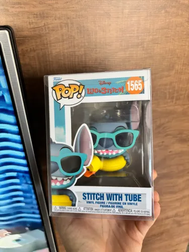 Funko Pop! Stitch With Tube #1565 (NOVO)
