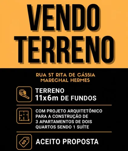 Oportunidade  terreno em Marechal Hermes 
