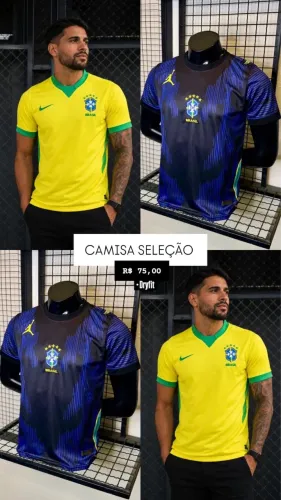 MODA BRASIL - BODY FEMININO E CAMISAS DA SELEÇÃO 