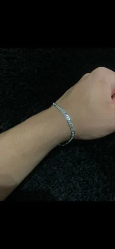 Pulseira tampa de latinha 4mm 21CM