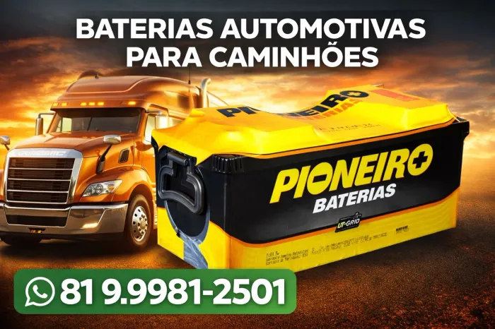Bateria de caminhão a partir de 689,99 frete grátis