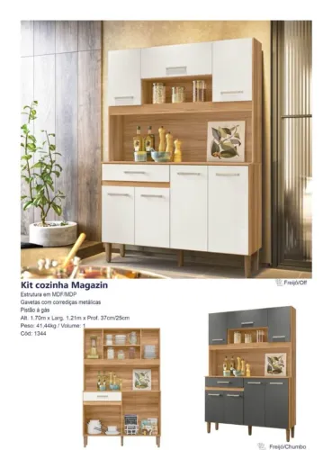 KIT COZINHA MAGAZIN 1.20m