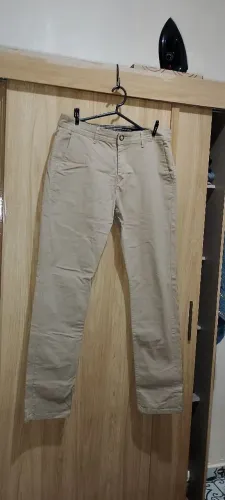 Calça masculina bege