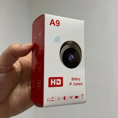 MINI CAMERA WIFI A9 HD SEGURANÇA MONITORAMENTO NOTURNO E SENSOR DE MOVIMENTO - FAÇO ENTREG