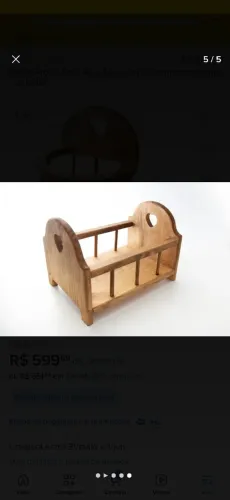 CAMA PARA NEWBORN  A: 30CM L: 27CM C: 27 CM