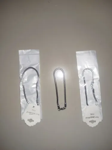 3 pulseiras em aço inoxidável