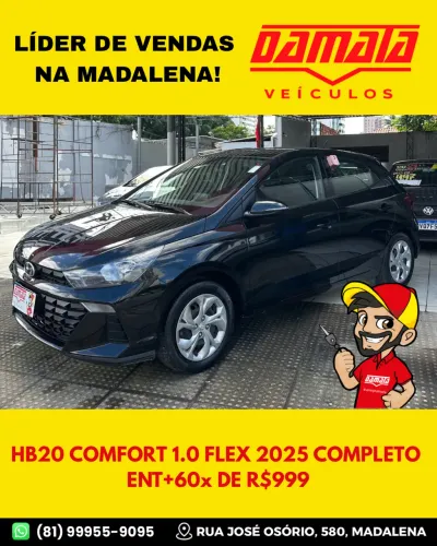 Hyundai HB20 Comfort Plus 1.0 Flex 12V Mec. 2025