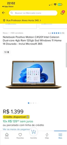 Vendo notebook Positivo 