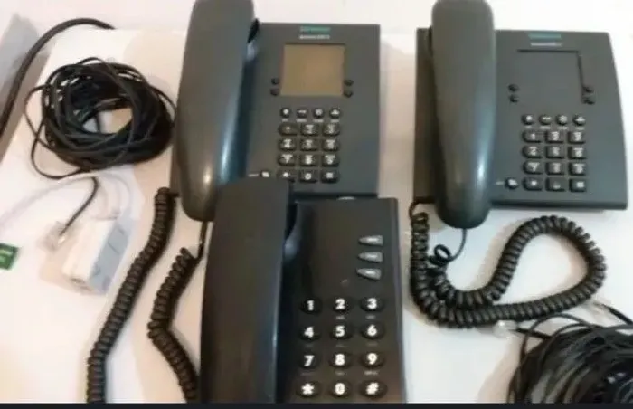 Kit 3 telefone fixo Siemens euroset 805 S  + 1 Intelbras pleno 