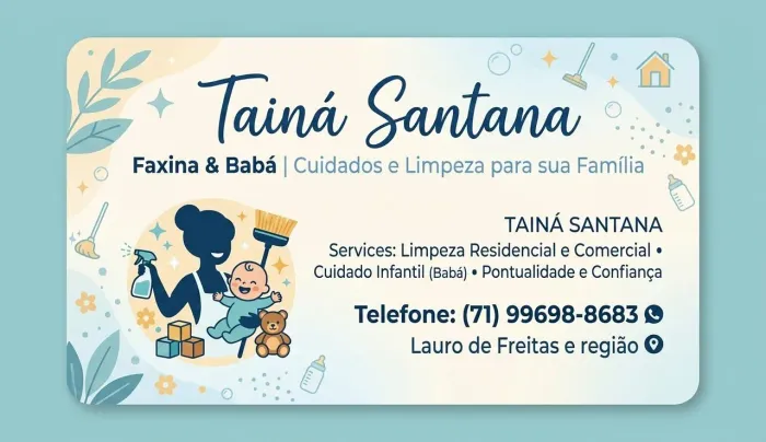 Diarista e Babá para finais de semana