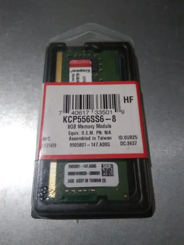 Memória Kingston DDR5 8GB 5600MHz para Notebook