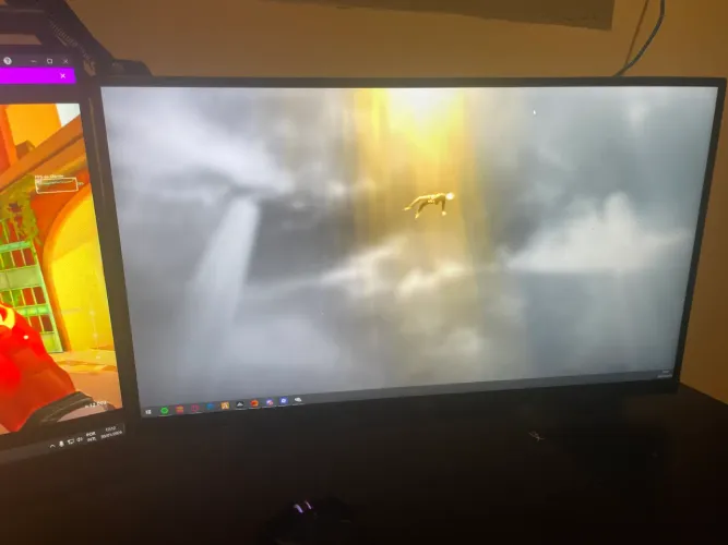 Braço articulado e Monitor Gamer Aoc 21,5 Full Hd 100hz 1ms 22b30hm2 Preto 127/220V