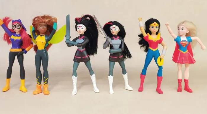 Lote 6 Bonecas DC Super Hero Girls Mattel 15cm Ano 2016