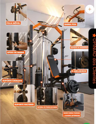 Mega rack estação de musculação Mega Gym