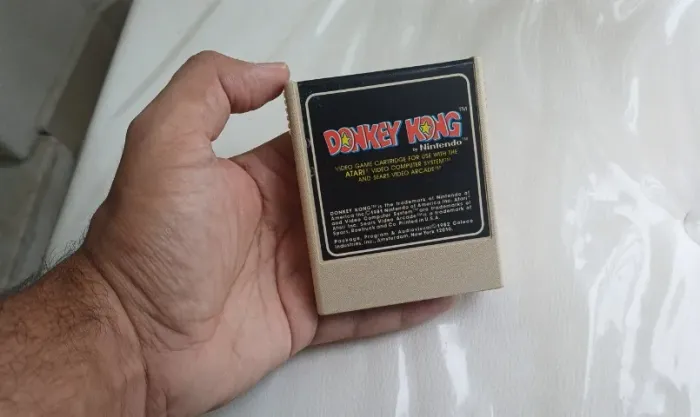 Cartucho Donkey Kong Coleco Original Atari 2600 Impecável