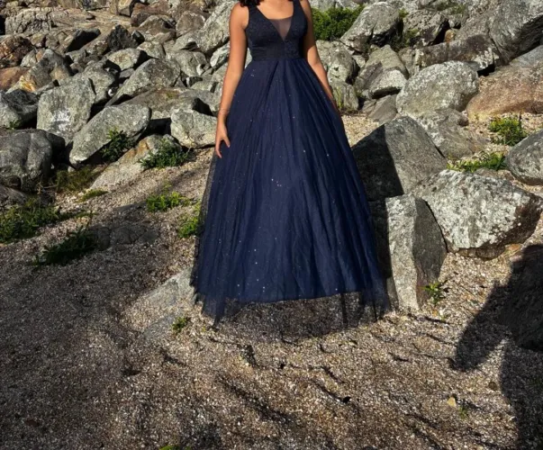 Vestido festa azul Marinho P