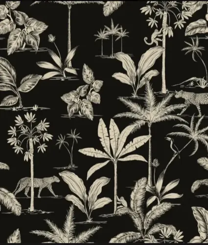 PAPEL DE PAREDE 0.52CM X 9.5M SELVA NEGRA  ROLO 