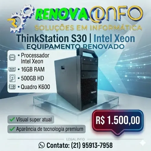 CPU THINKSTATION - LENOVO S30 - 16GB - RENOVADO