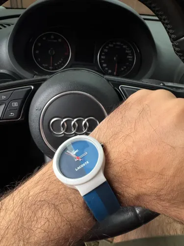 Relógio Lacoste Original Azul - Estilo Esportivo - Leve e Confortável