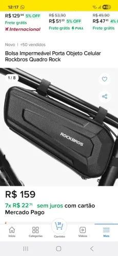 Bolsa bicicleta novo