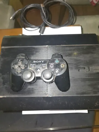 PlayStation 3 Super Slim 250GB - Modelo CECH-4011B [com 1 Controle + Cabos]<br>