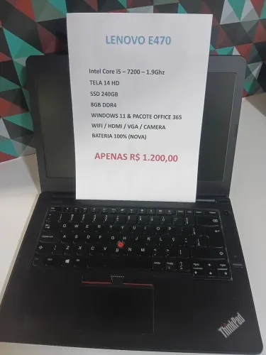Not book lenovo E 470
