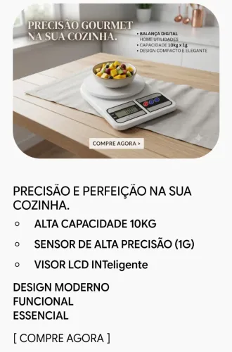 Balança digital de cozinha