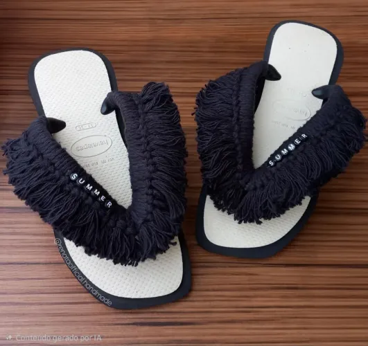 Chinelo  Havaina moda verão customizado