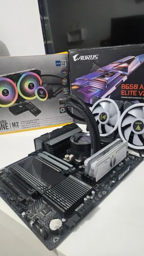 Kit Gamer Ryzen 5 7600x Seminovo 3 meses de garantia ( Estudo trocas por outros kits)