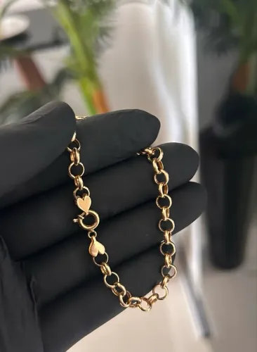 Pulseira feminina portuguesa Ouro 18k