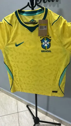 Camisa Seleção Brasil 2026 Modelo Jogador Amarela