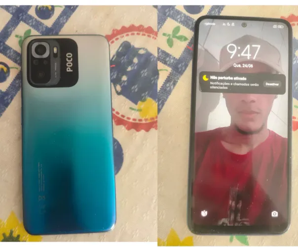 Vendo POCO M5S 128GB, USADO Nunca foi aberto, Bateria Original com o carregador valor 650