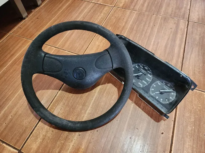 kit volante quatro bolas + painel vdo original vw quadrados - preço para vender hoje