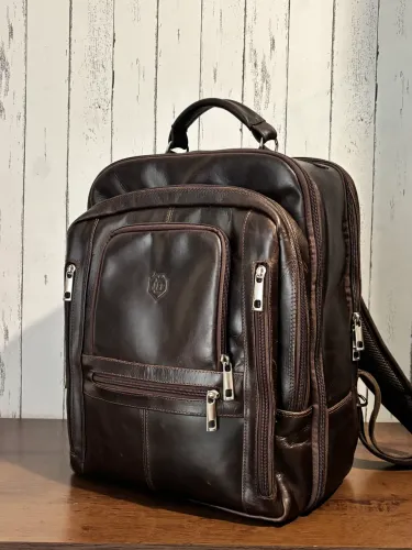 Mochila Fotográfica em couro