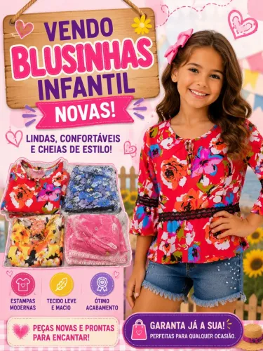 Blusinhas menina infantil