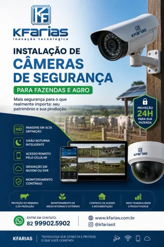 Câmeras para FAZENDA AGRO