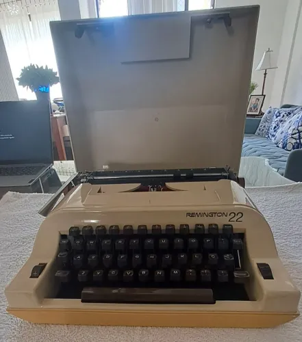 Maquina de escrever Remington 22 Vintage portátil original 