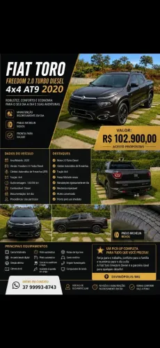 Fiat Toro Freedom 2.0 16V 4X4 Diesel Aut. 2020