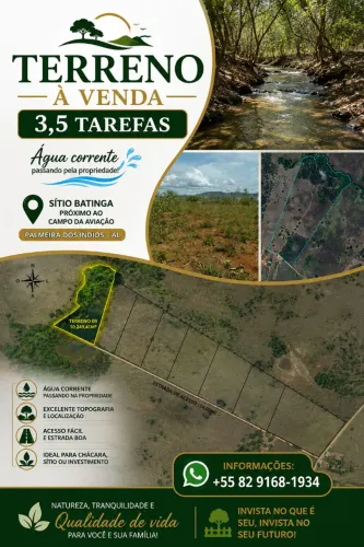 Oportunidade de sítio em Palmeira dos índios