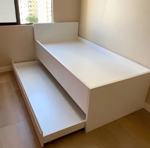 Cama De Solteiro Com Bicama 