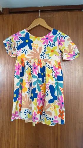 Vestido Floral Feminino Infantil 6 anos 