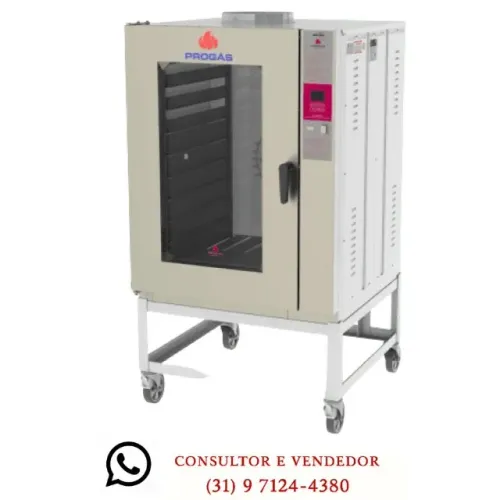 Forno Turbo 10 Esteiras a Gás Progás Novo