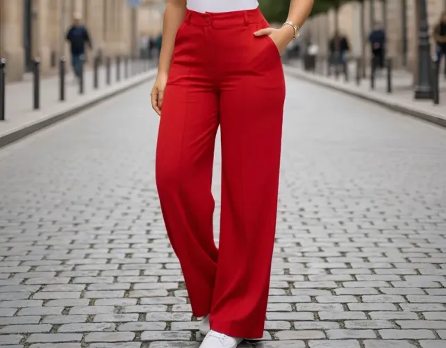 Calça alfaiataria wid leg