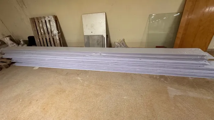 Forro de PVC liso branco
