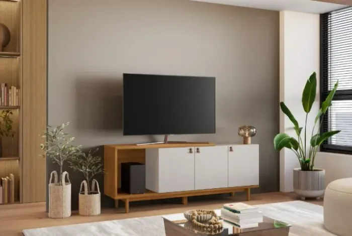 Bancada NT 1380 163cm Para Tv até 50" - Notável