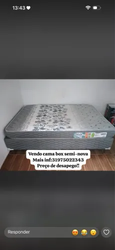 Cama de casal preço de desapego pois não tenho aondo guarda